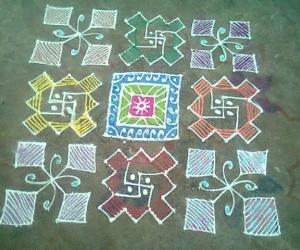 Rangoli: Dotted kolam